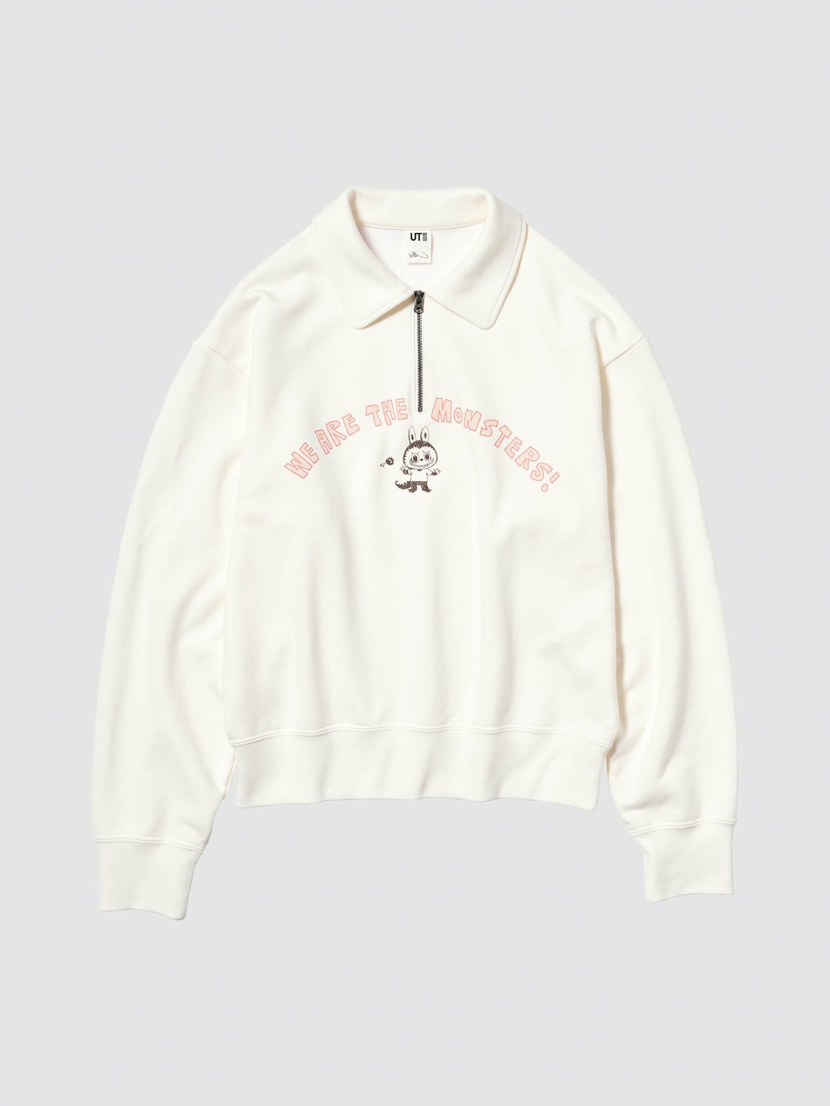 ハーフジップスウェット