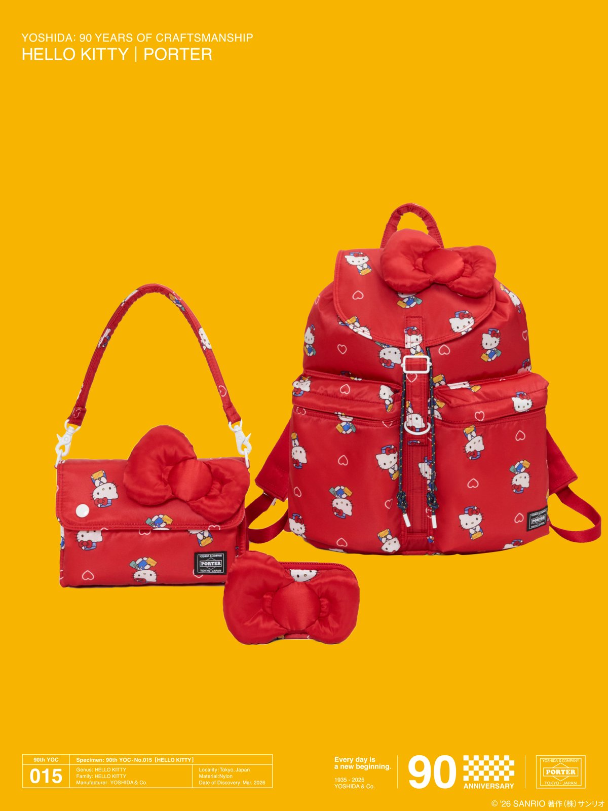 ポーターとハローキティのコラボアイテム