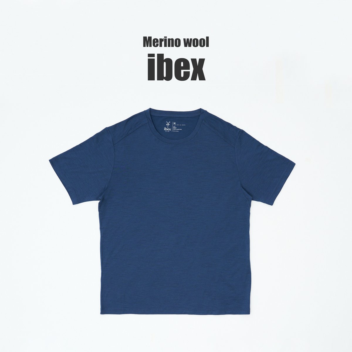 アイベックスのメリノウールTシャツ
