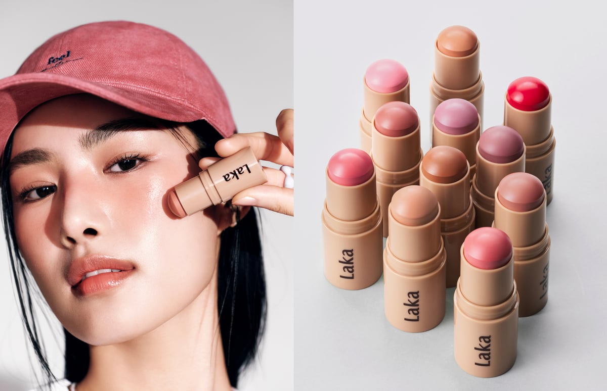 ラカ サンシールドグローイーチークの画像