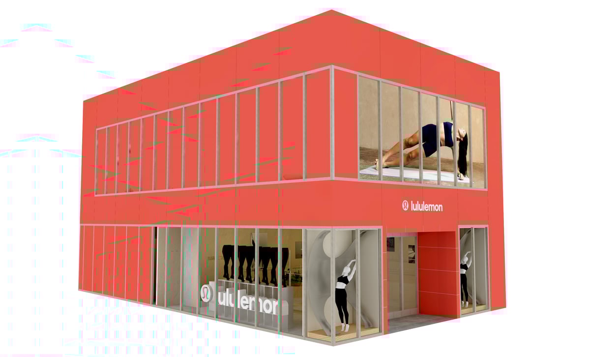 ルルレモンが神宮前でポップアップストアを開催