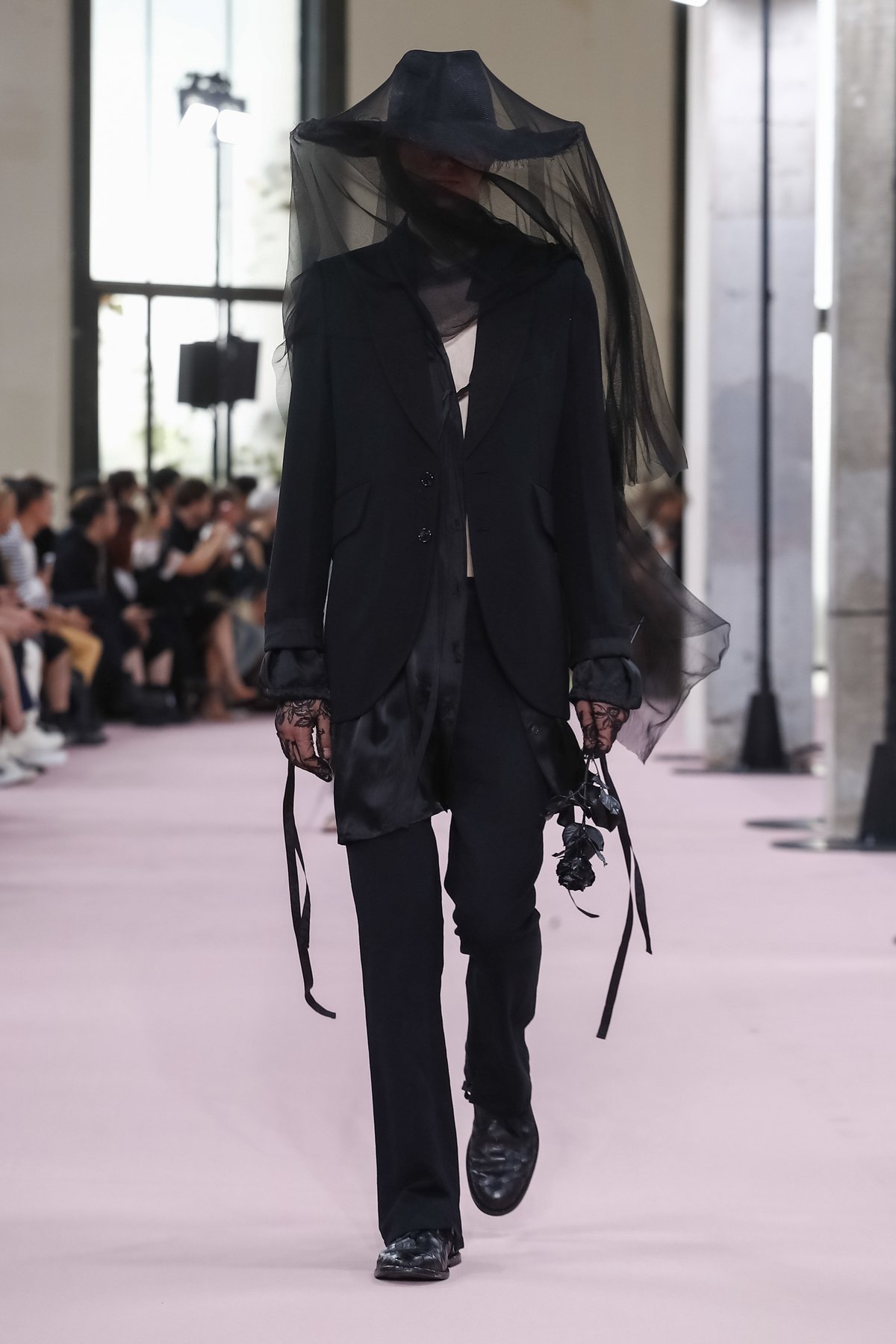 ANN DEMEULEMEESTER 18SS ビーズ レザー トングサンダル