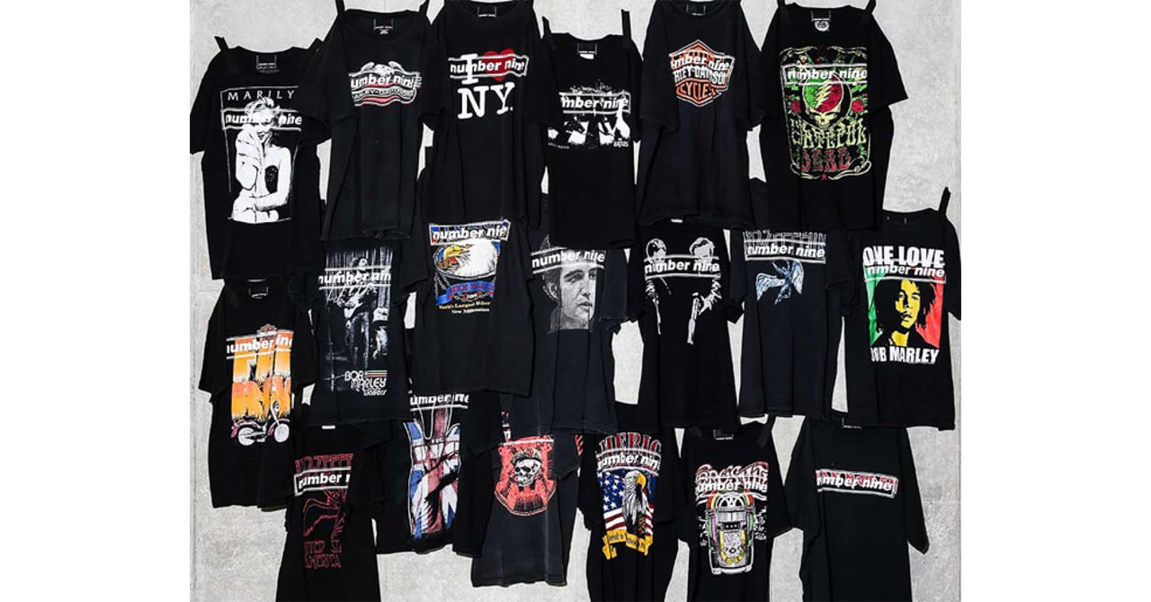 ナンバーナイン」1点モノのヴィンテージリメイクTシャツがナノ