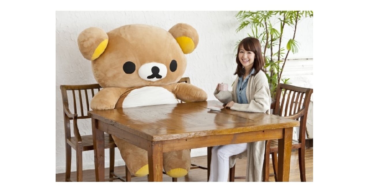 等身大 超巨大 リラックマ 165cm 165cmの巨大リラックマが誕生！ 布団やクッションを収納すると巨大な