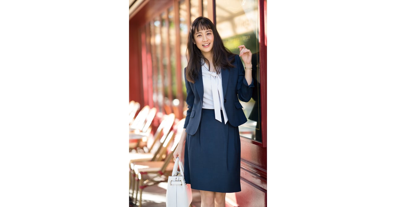 AOKI CanCam掲載 セットアップ スーツ　山本美月着用 山本美月×AOKI×キャンキャン、初のトリプルコラボスーツと