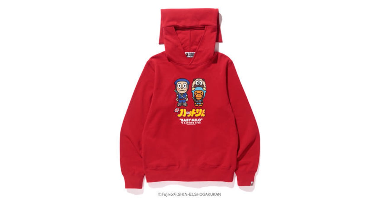 A BATHING APE ×忍者ハットリくんフルジップパーカー　Mサイズ 忍者ハットリくん × BAPE プルオーバー パーカー HATTORI-KUN Mサイズ