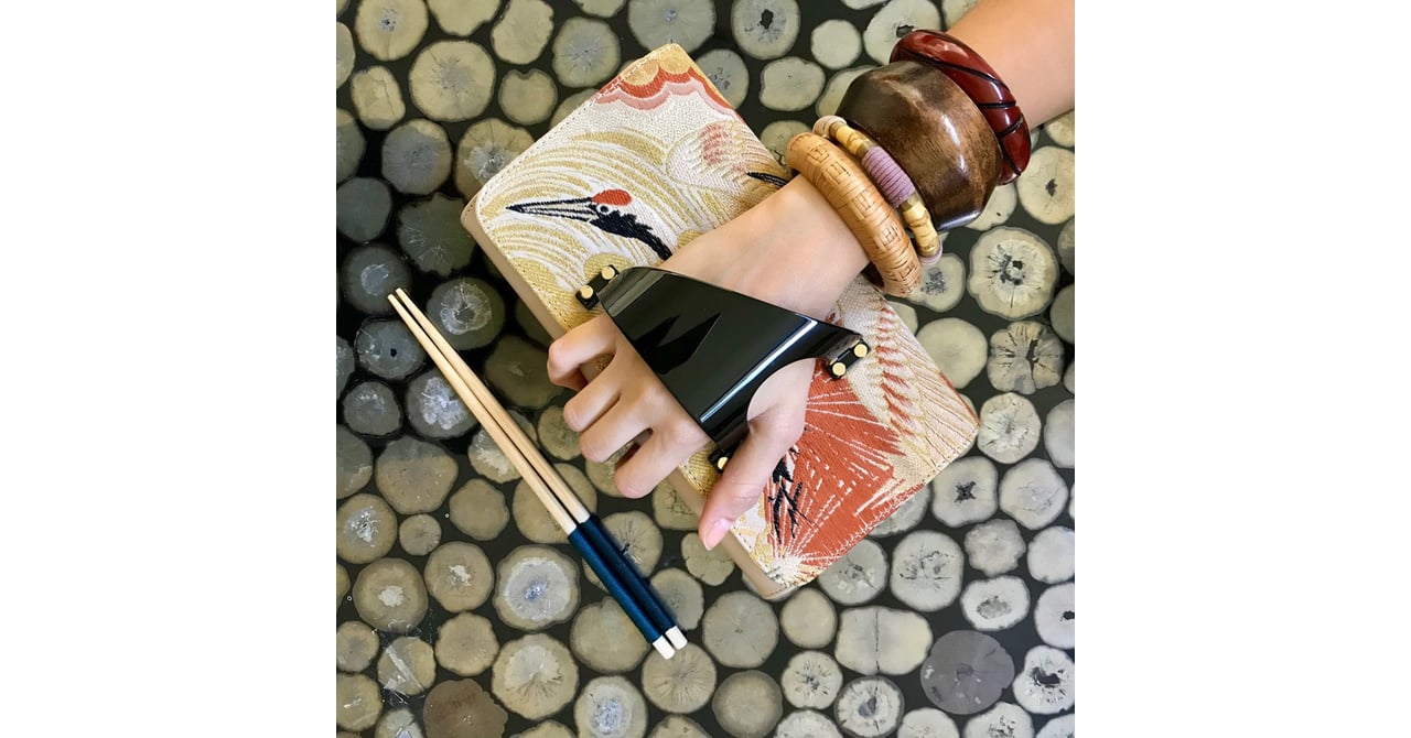 ペラン、着物の帯を用いた日本限定グローブクラッチバッグ発売