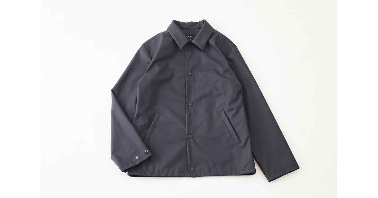 A.P.C. アーペーセーリフレクション ロゴ コーチジャケットロンハーマン別注 A.P.C. アーペーセーリフレクション ロゴ コーチジャケットロン