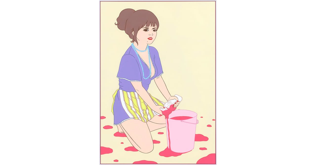 イラストレーター 竹井千佳が初の画集を発売、昭和少女を描いたポップ