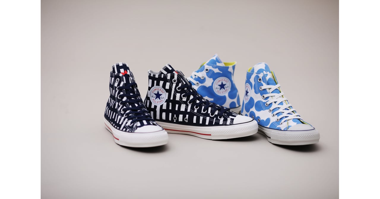 【美品】ミナペルホネン× CONVERSE オールスター 25.0 コンバース×ミナ ペルホネンの限定スニーカーが登場、choucho刺繍も
