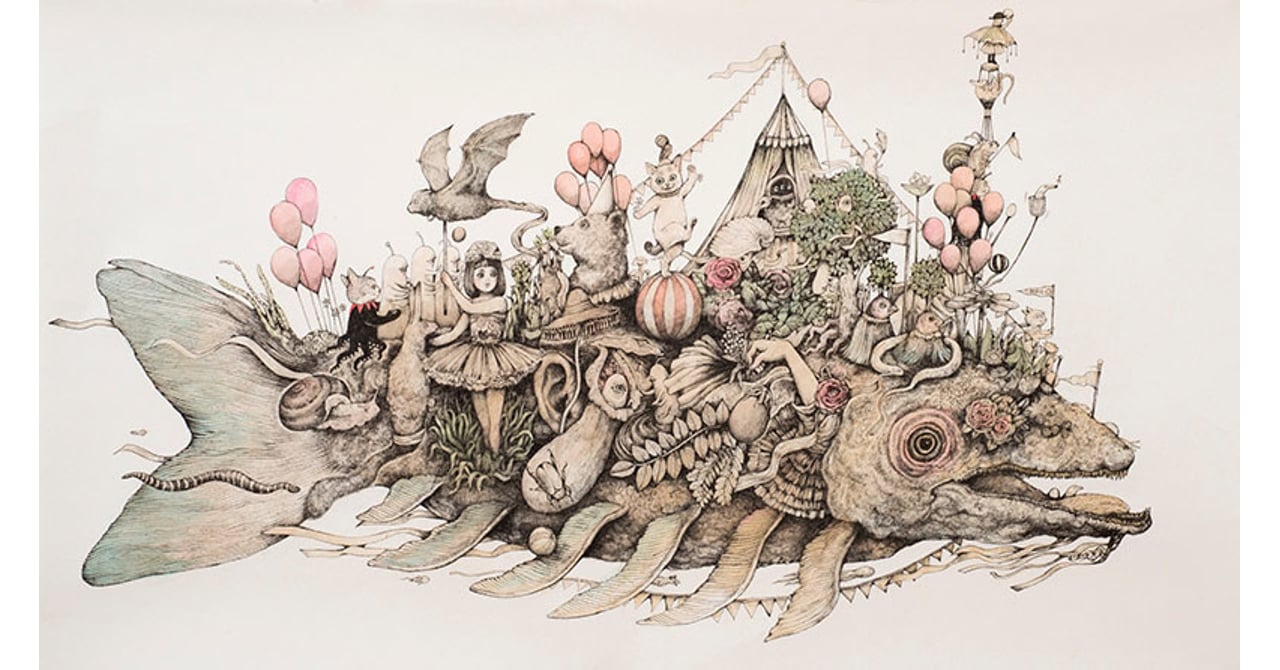 ヒグチユウコによる初の大規模個展「サーカス」が世田谷文学館で開催