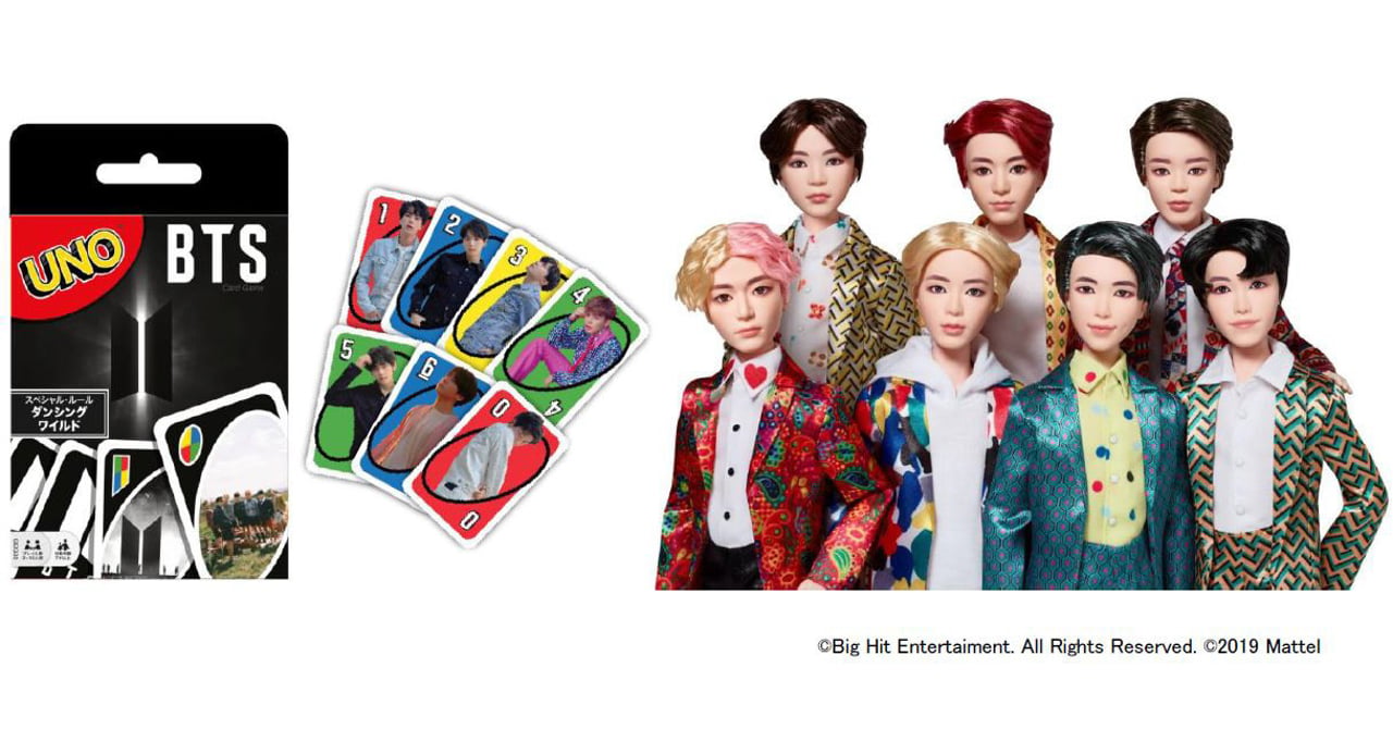 BTSのファッションドールとウノが登場、マテル社が今夏発売