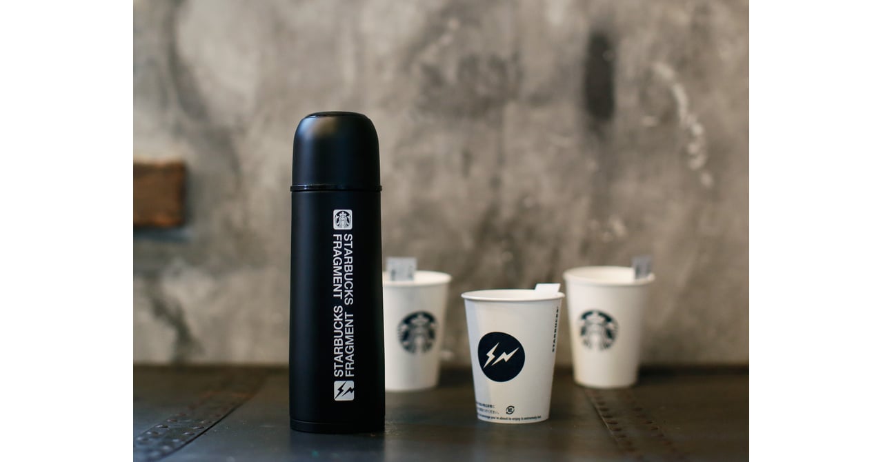 【新品未使用】藤原ヒロシ フラグメント×スタバ　ステンレスボトル スタバが藤原ヒロシ「フラグメント」とのコラボ新作を発売、カップ付き