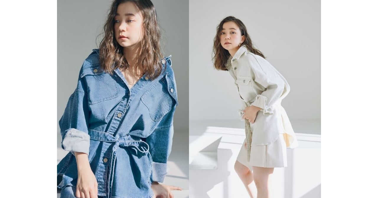 【未使用級】ヘルシーデニム×スナイデル♡コラボ　デニムベルテッドジャケット スナイデルが「ヘルシー デニム」とのコラボアイテムを発売