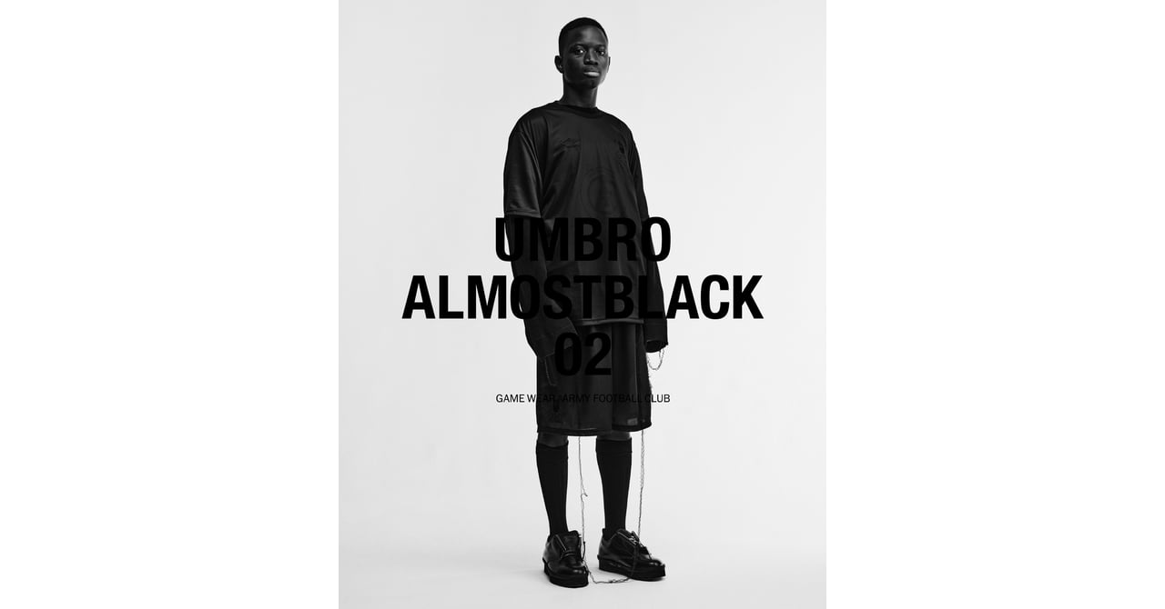 ALMOSTBLACKと、フットボールブランドUMBROが新たな