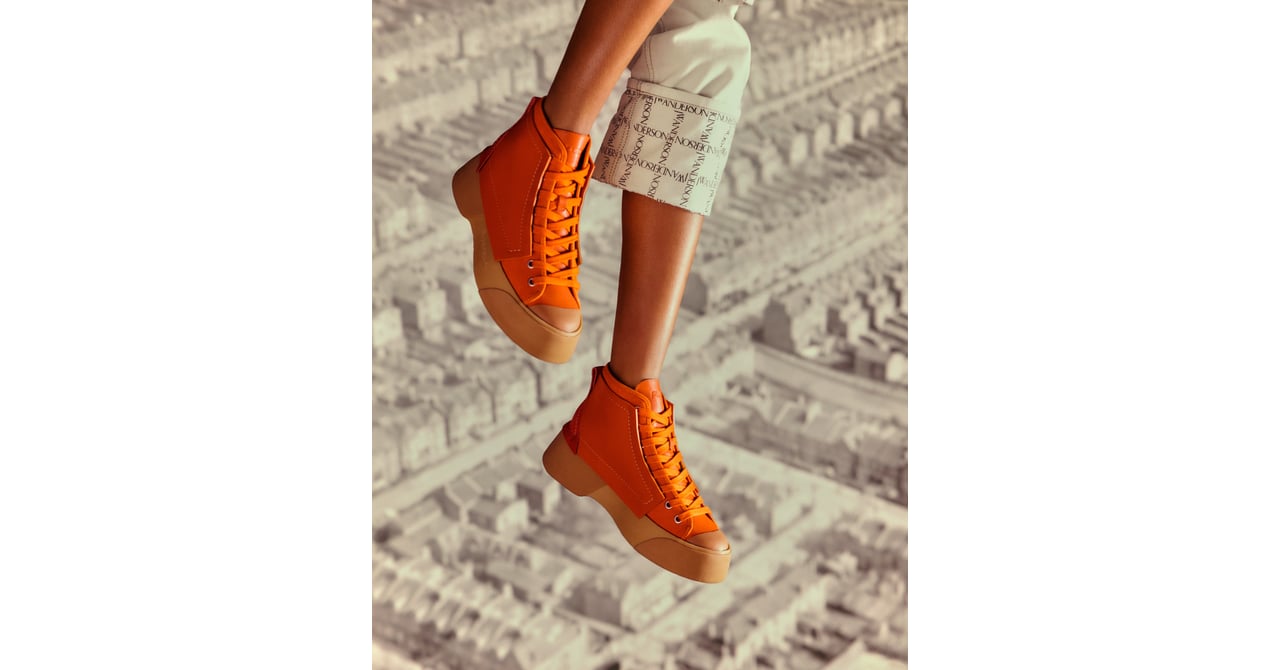 関税.送料込 JW ANDERSON エスパドリーユ スニーカー JW アンダーソン初のスニーカーが登場 キャンバスにレザーを重ね
