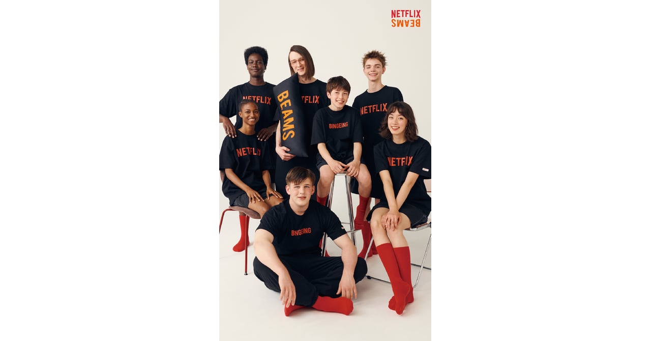 Netflix初の公式アイテム、ビームスとのコラボでTシャツやクッション発売