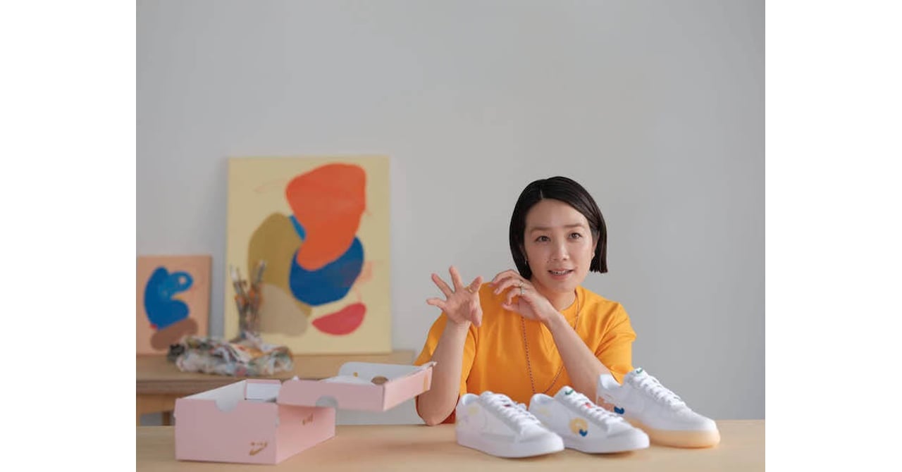 ナイキ」が山瀬まゆみのペイントをデザインした新作スニーカーを発売