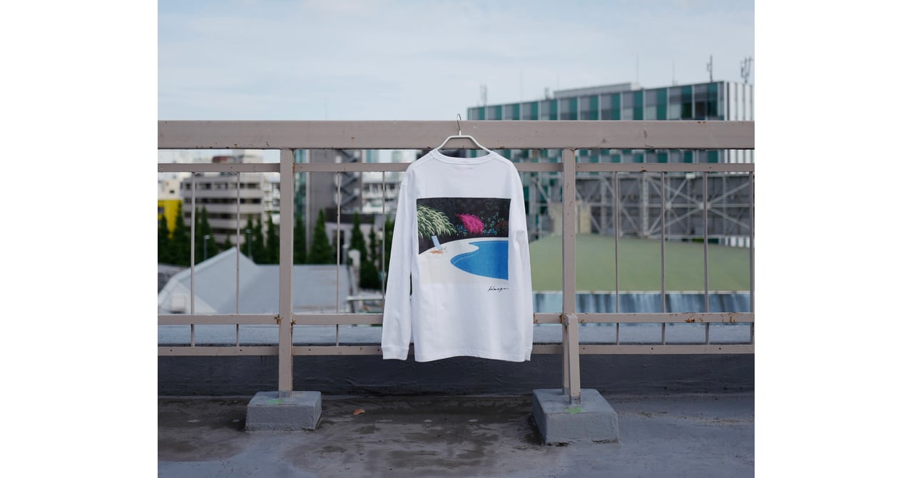 イラストレーター永井博の作品がロングTシャツに、トートバッグも