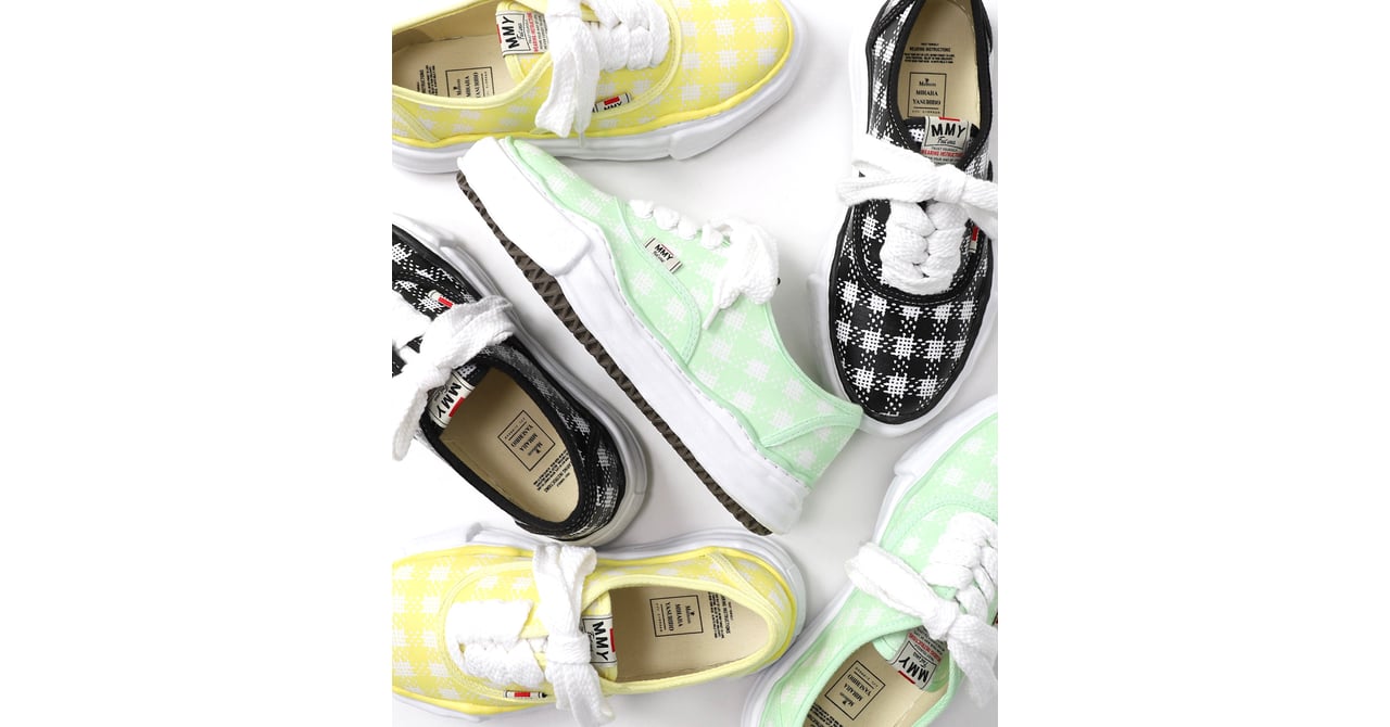 メゾン ミハラヤスヒロ、ギンガムチェックのドーバー限定スニーカー発売