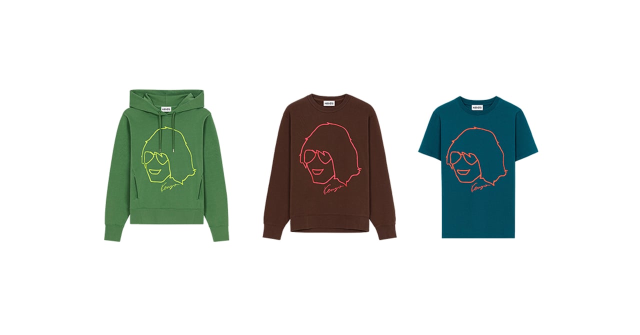 ケンゾー」新作アイテムがゾゾヴィラで国内先行販売、高田賢三の似顔絵