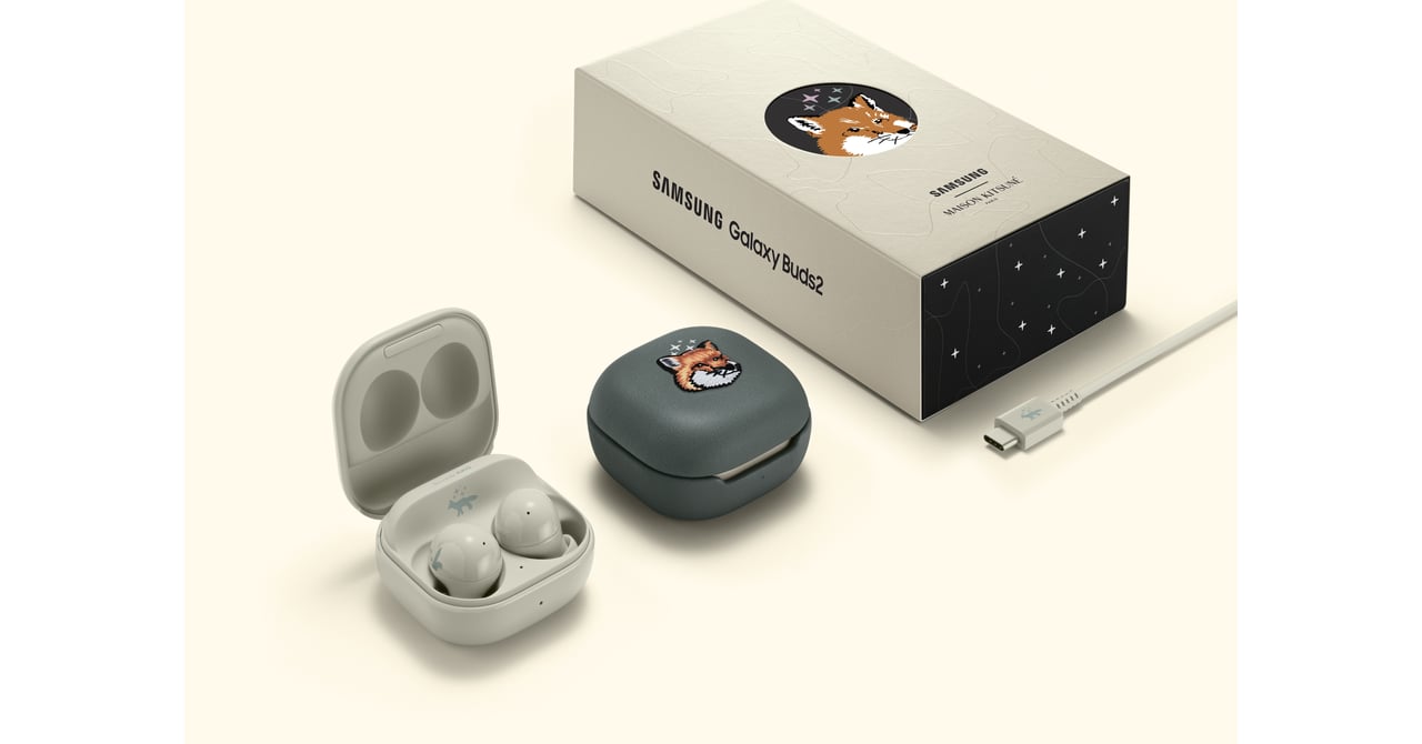 【限定品】Samsung Maison Kitsune ワイヤレスイヤホン 本体 galaxy-maisonkitsune20211101-