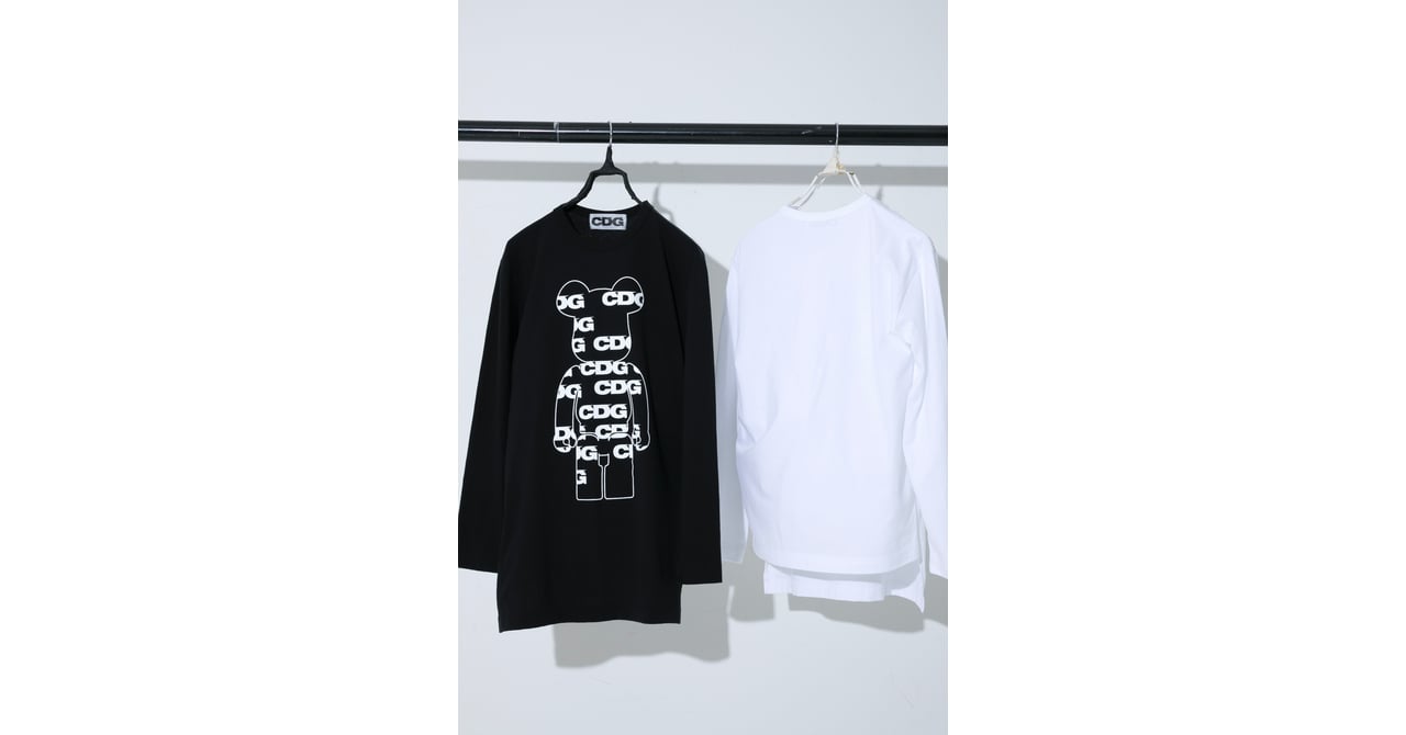 CDGからベアブリックのTシャツが登場、長袖と半袖の2型を発売