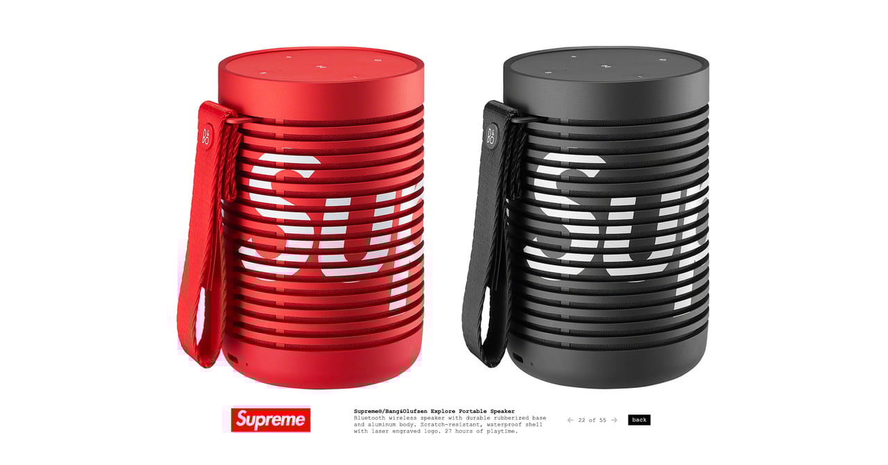 【コラボモデル】Supreme シュプリーム　ワイヤレススピーカー supreme-bang-olufsen.png