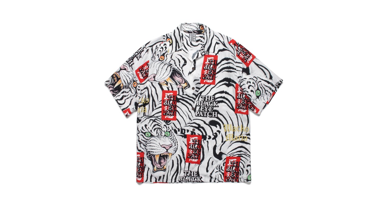 BLACK EYE PATCHワコマリアホワイトレオパードブラックアイパッチ BLACK EYE PATCHワコマリアホワイトレオパードブラックアイパッチ