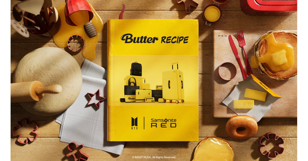 サムソナイト・レッドがBTS「Butter」とコラボ スーツケースなど5型を発売