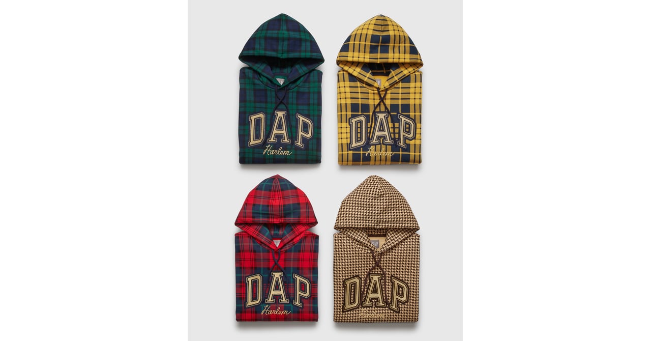 GAP(ギャップ) × ダッパー・ダン コラボ パーカー 千鳥柄 M GUCCI GAPから「DAP」ロゴを施したフーディー、ダッパー・ダンとコラボ