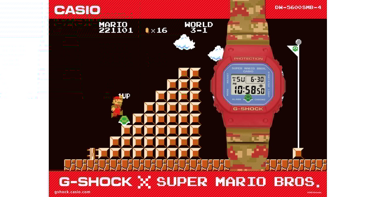 G-SHOCK スーパーマリオブラザーズ コラボモデル CASIO G-SHOCK DW-5600SMB-4JR スーパーマリオブラザーズ