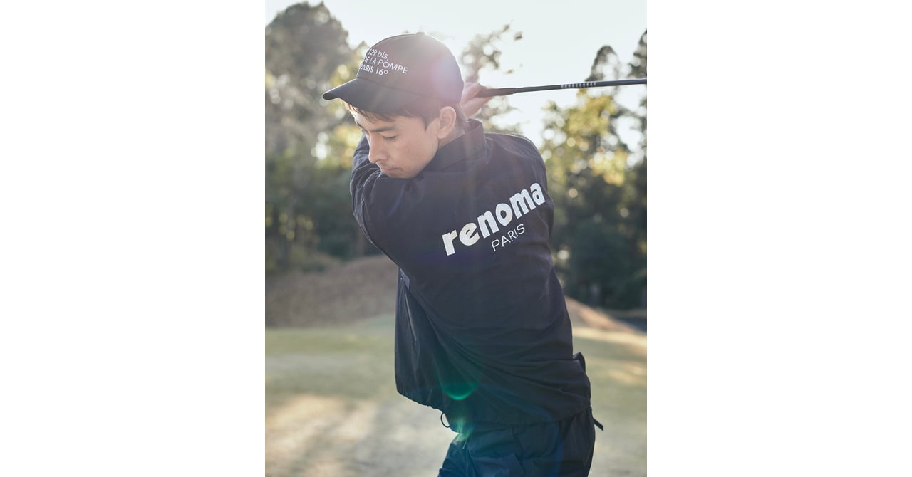 美品 レノマゴルフ renoma PARIS GOLF モックネック XLサイズ
