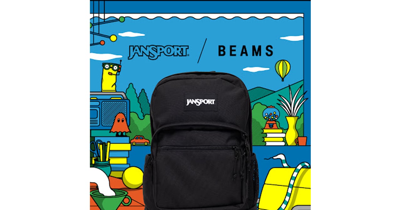 ビームスがジャンスポーツに別注、「ライトパック」をサイズアップ