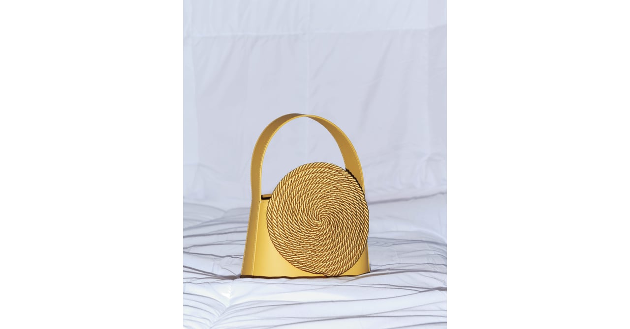 Black leather bag with passementerie detail – DESTREE