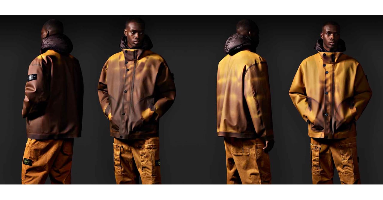 ストーンアイランド、温度によって色が変化する「Poly Strata Ice Jacket」を発売
