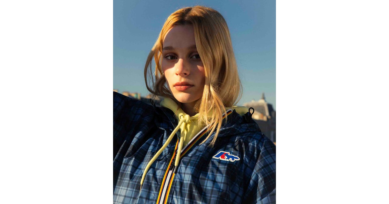 美品 メゾンキツネ ウォータープルーフ ボアライナー 総柄 2way kitsune-kway-240314-006-