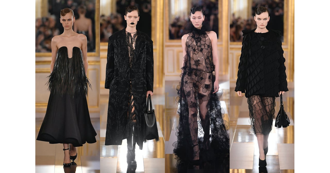 オールブラックの「ヴァレンティノ」 黒の多面性を映し出す万華鏡