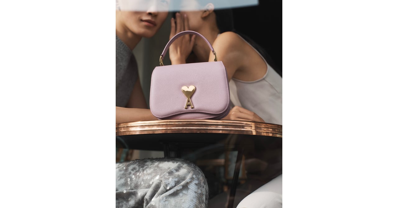 【限定】ami paris エコバッグ グリーン レザー ミディ マキシ トートバッグ 377 | AMI PARIS