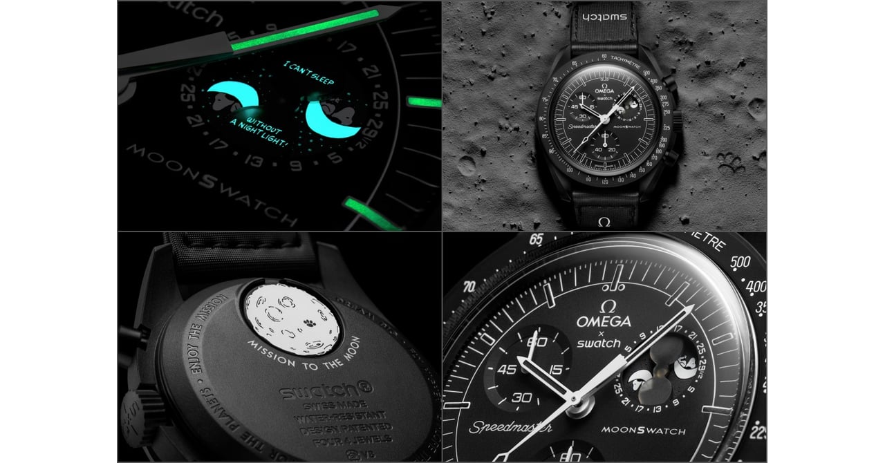オメガ×スウォッチ「ムーンスウォッチ」のスヌーピーモデル、ブラック