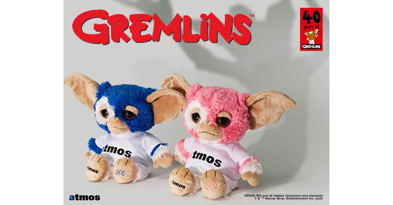 GREMLINS x NICI x atmos ギズモ ぬいぐるみ グレムリン atmos-gremlins-nici-240723-001
