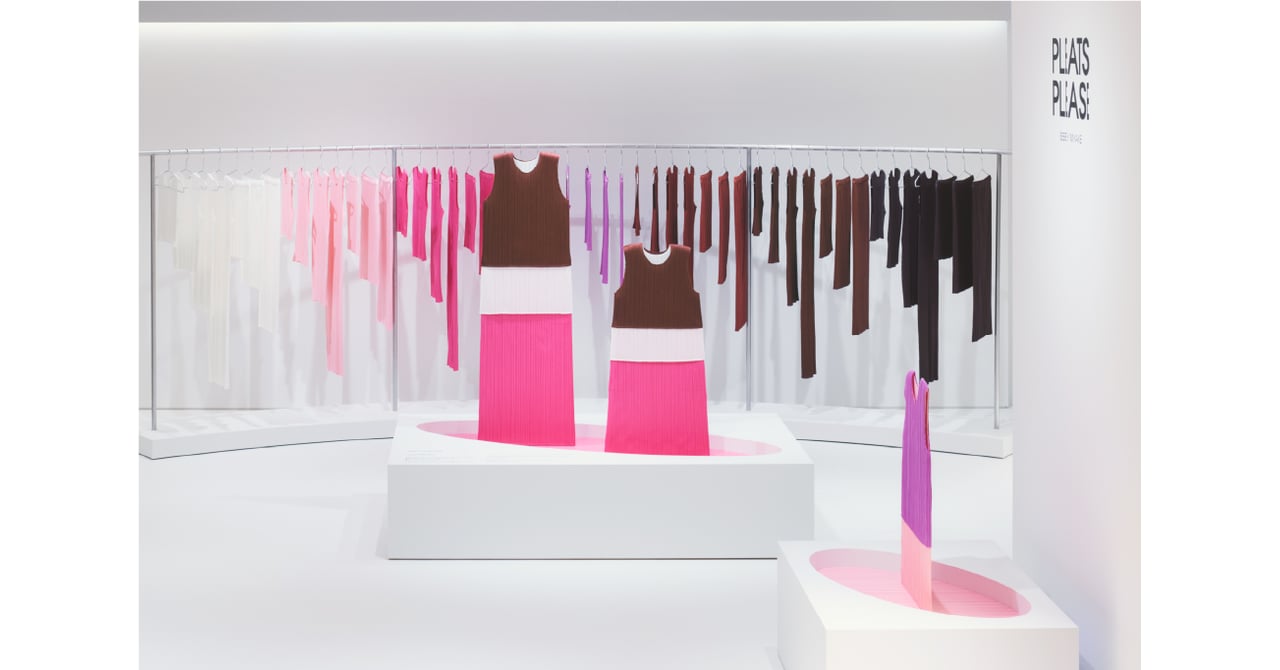 me ISSEY MIYAKE / ミーイッセイミヤケ | Design Print Pleated プリント プリーツ ハイネック カットソー | マルチカラー | レディース イッセイミヤケ ミーISSEY MIYAKE me チェックプリントストレッチ