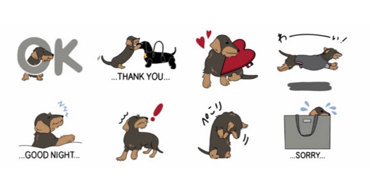トム ブラウンが初のLINEスタンプを配信開始、デザイナーの愛犬を