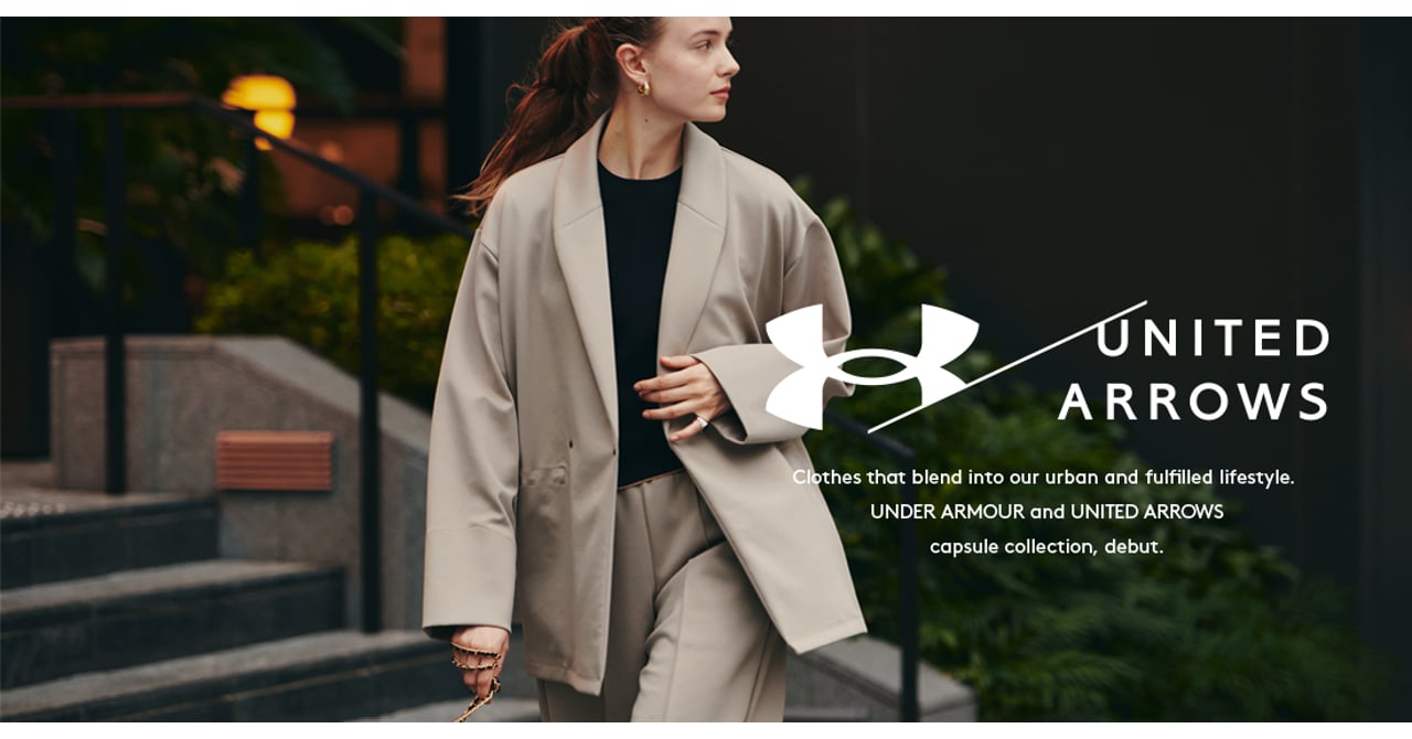 【2024新作】アンダーアーマー　ユナイテッドアローズ　ノーカラー　ブルゾン 2024新作】アンダーアーマー ユナイテッドアローズ ノーカラー