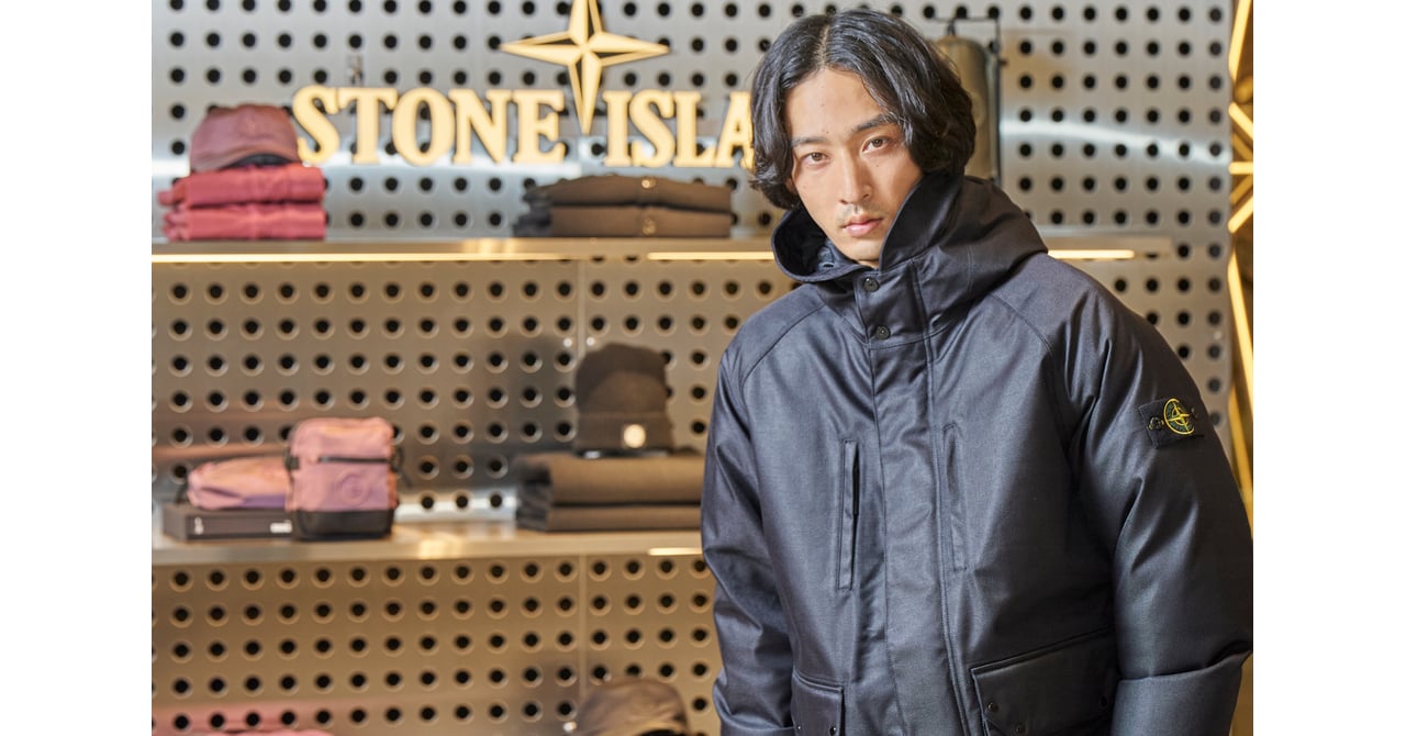 Stone  カーキ ナイロン上杉柊平、KEIJU、IO 上杉柊平と「ストーンアイランド」 ギンザシックスの限定ショップで