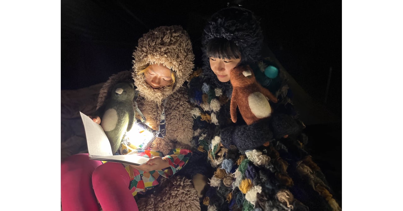 北アルプス国際芸術祭でミナ ペルホネンが配信する「Letter」を用いた