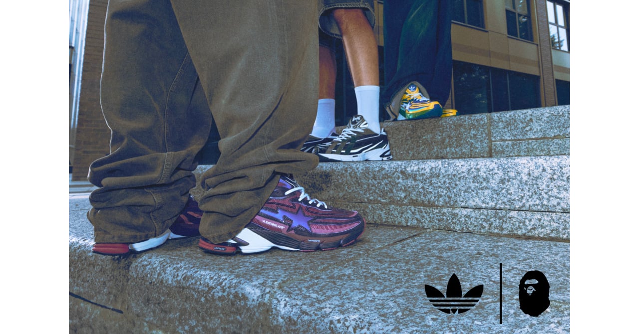 ベイプとアディダス オリジナルスが再びコラボ レトロなディテールを
