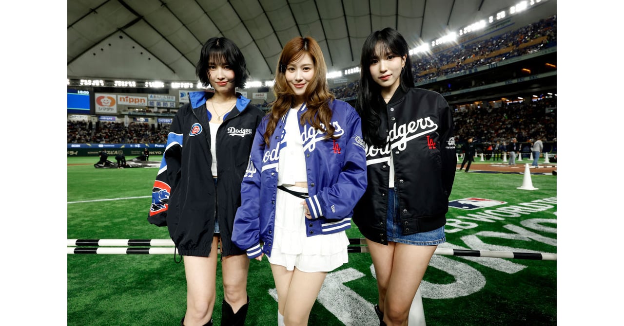 Twice モモ 着用 ドジャース ナイロンジャケット　未使用　タグ付き GettyImages-2204628463-