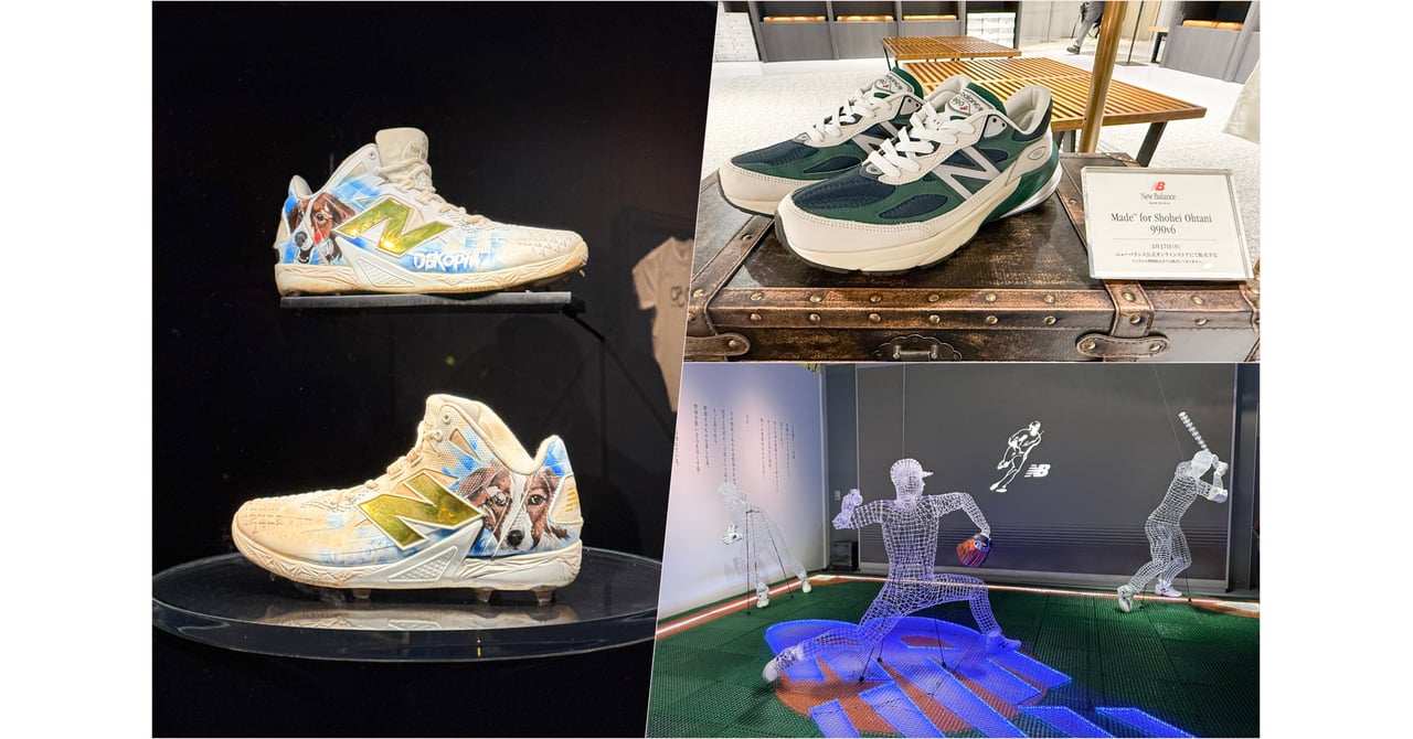 new balance ニューバランスディスプレイ電光掲示板 ニューバランス × 大谷翔平のポップアップが開催 井上雄彦氏によるロゴ