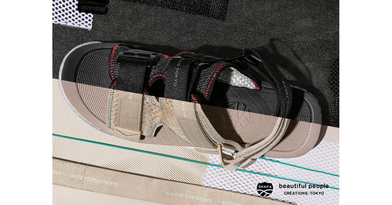 ビューティフルピープル × シャカ、内部構造をあえて見せたサンダル発売